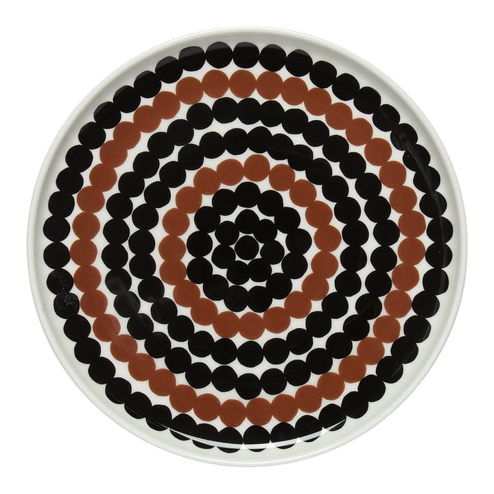 Siirtolapuutarha tallerken Ø 20 cm - Hvit-brun-svart - Marimekko