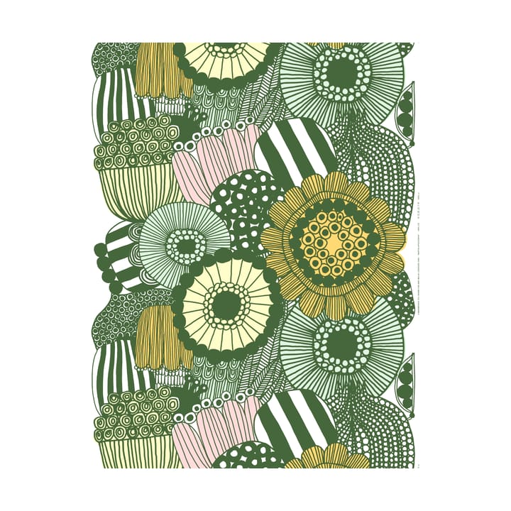 Siirtolapuutarha voksduk - White-green-light yellow-orange - Marimekko