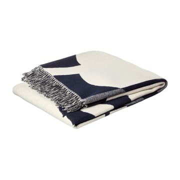 Suur Unikko pledd 130 x 170 cm - Mørkeblå-sand-offwhite-gull - Marimekko