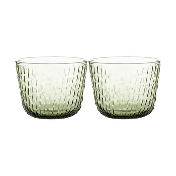 Syksy drikkeglass 2dl 2-pk - Olive - Marimekko