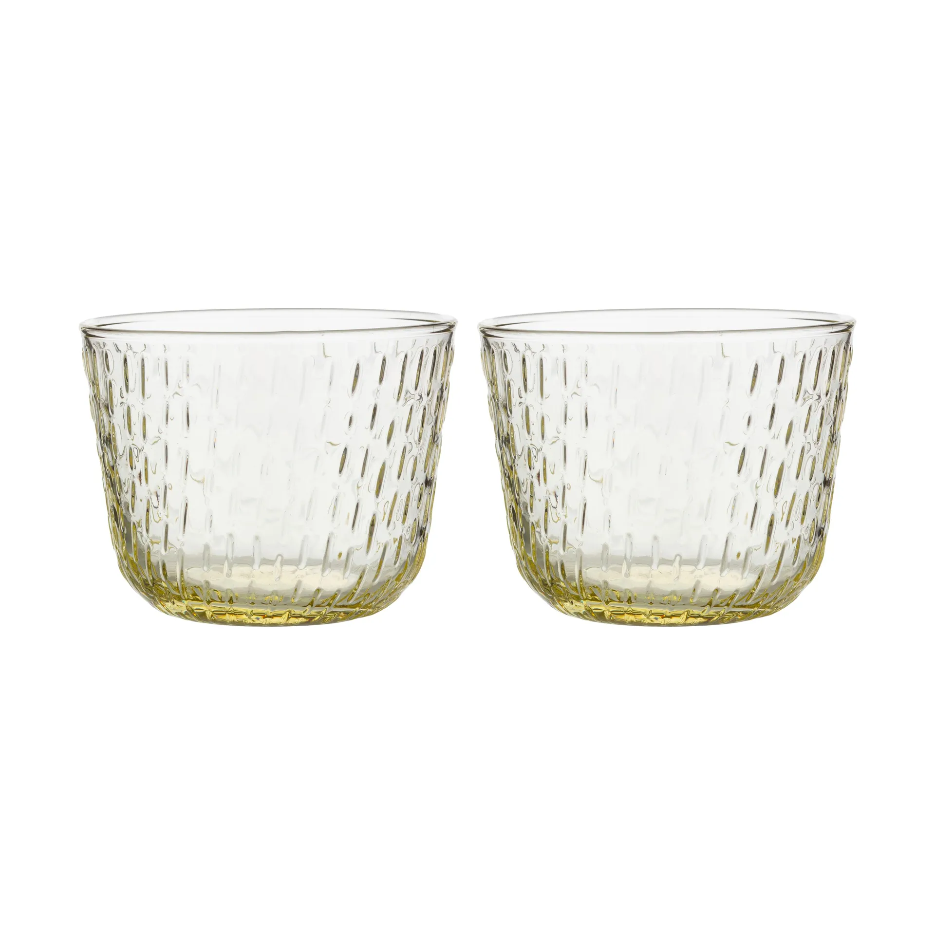 Syksy drikkeglass 2dl 2-pk, Pale yellow Marimekko
