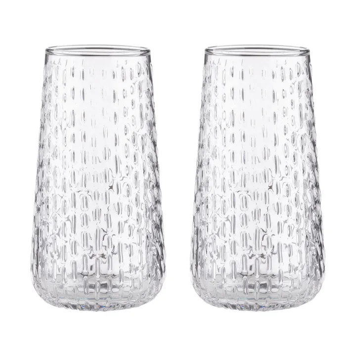 Syksy long tumbler glass 2-pakning - Clear - Marimekko