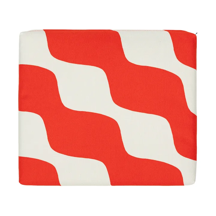 Taifuuni sittepute - Natural white, orange red, 40x35 cm - Marimekko