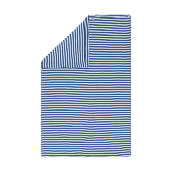 Tasaraita dynetrekk 150x210 cm - Off white-blue - Marimekko