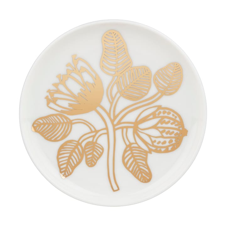 Tiara asjett Ø13,5 cm - White-gold - Marimekko