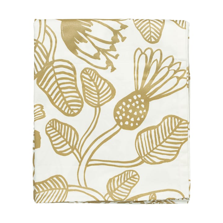Tiara bordduk 135x250 cm - White-gold - Marimekko