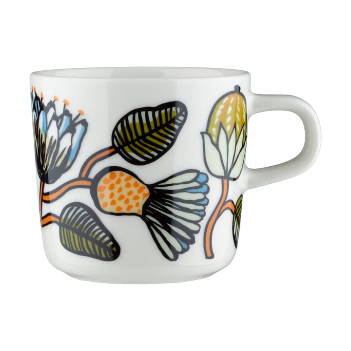 Tiara kaffekopp 20 cl - White-warm orange-green - Marimekko
