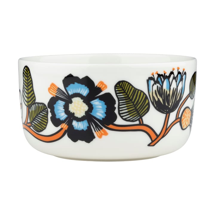 Tiara skål 5 dl - White-warm orange-green - Marimekko