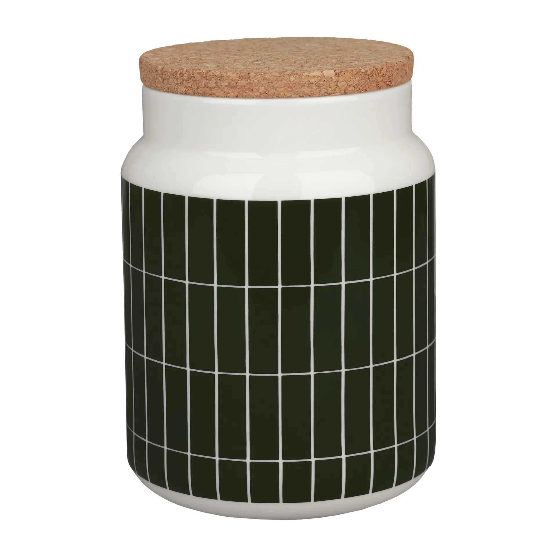 Tiiliskivi boks 1,2 l, white-dark green Marimekko