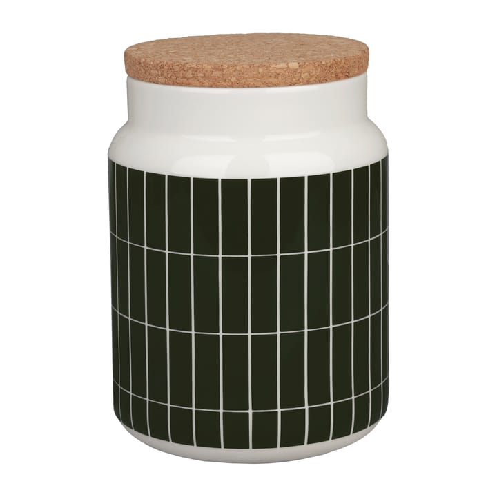 Tiiliskivi boks 1,2 l - white-dark green - Marimekko