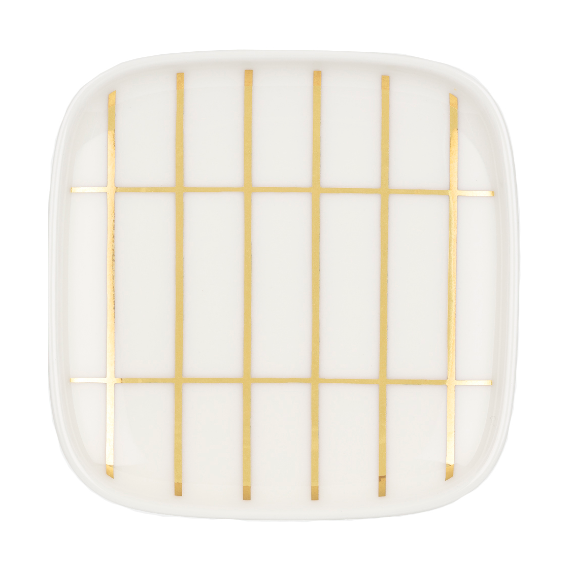 Marimekko Tiiliskivi fat 10 x 10 cm White-gold