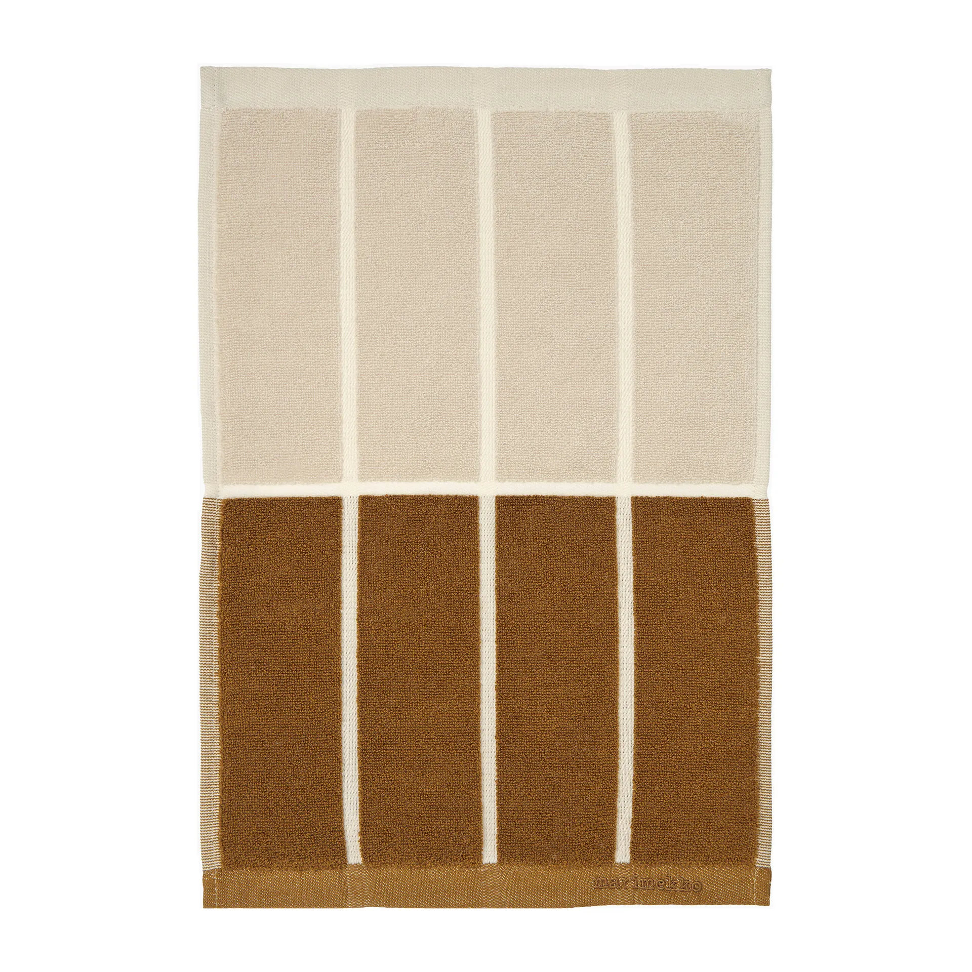Tiiliskivi håndkle 30 x 50 cm, Mørkegrå-brun-beige Marimekko