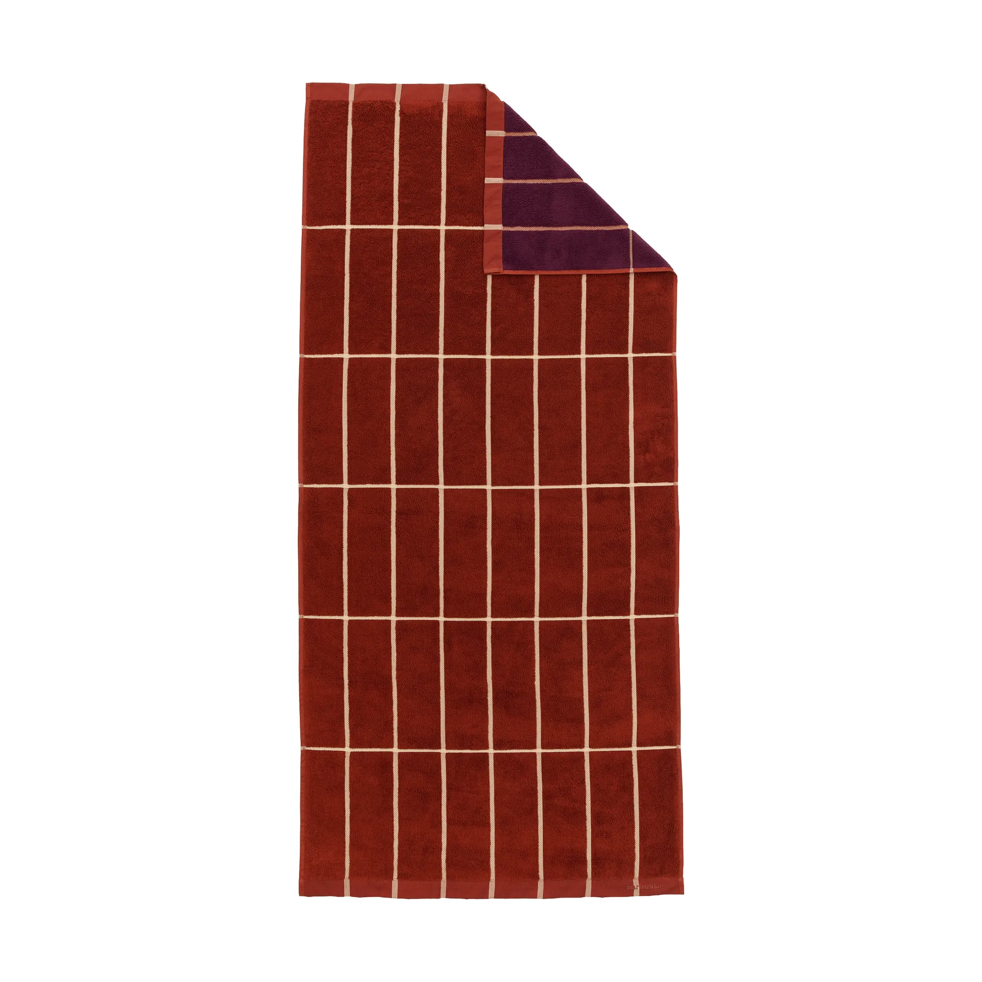 Tiiliskivi håndkle 70 x 150 cm, Brick-plomme-høy Marimekko