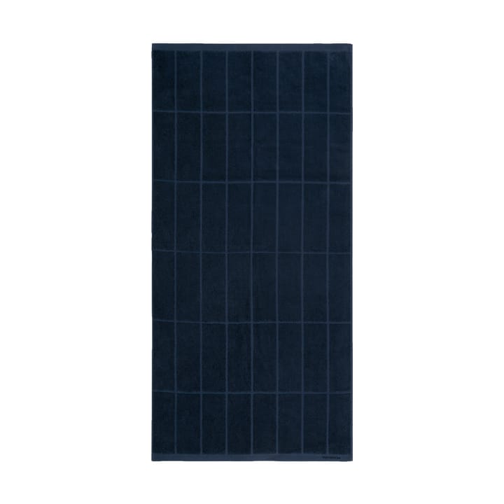 Tiiliskivi håndkle 70 x 150 cm - Dark blue - Marimekko