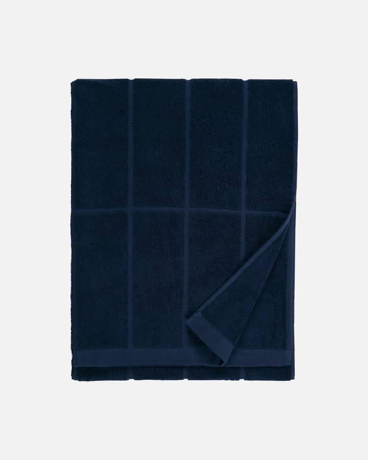 Tiiliskivi håndkle 70 x 150 cm - Dark blue - Marimekko