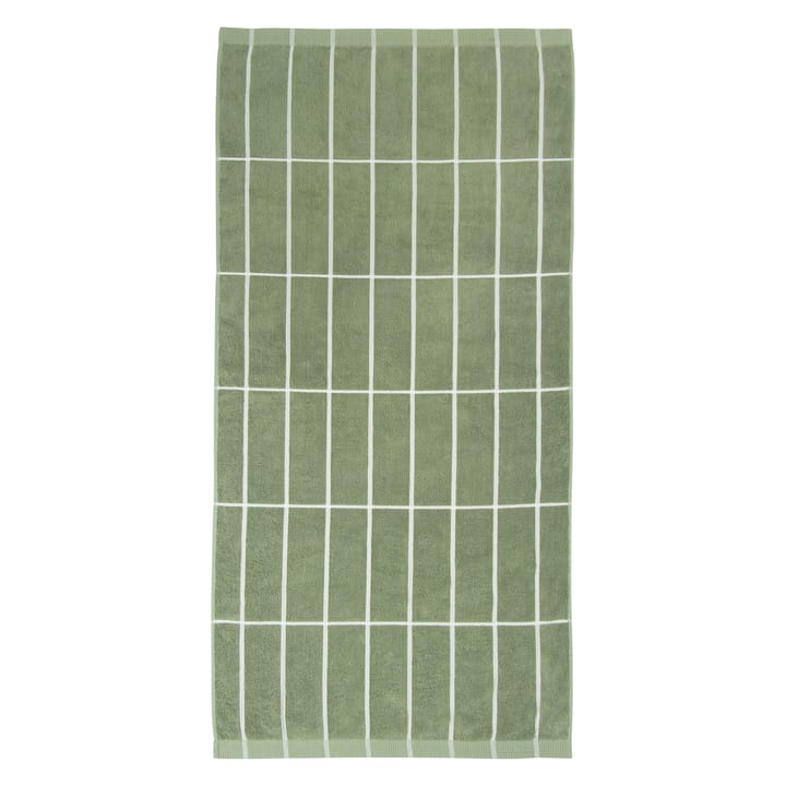 Tiiliskivi håndkle grågrønn-hvit - 75x150 cm - Marimekko