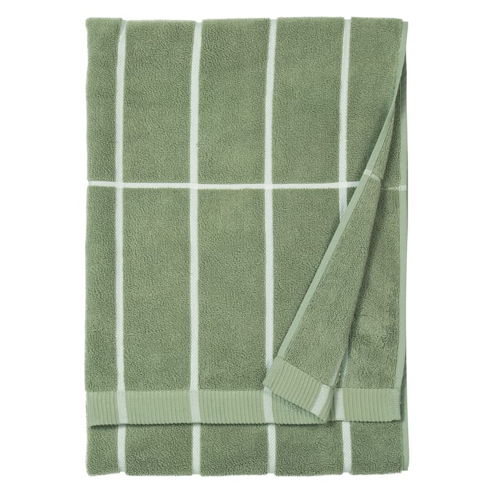 Tiiliskivi håndkle grågrønn-hvit - 75x150 cm - Marimekko