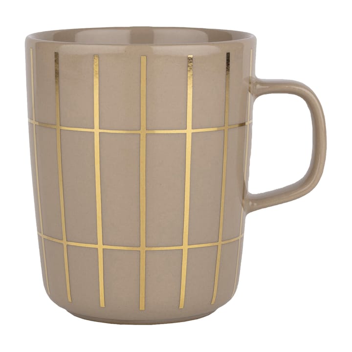 Tiiliskivi metal kopp 25 cl - Beige-gull - Marimekko