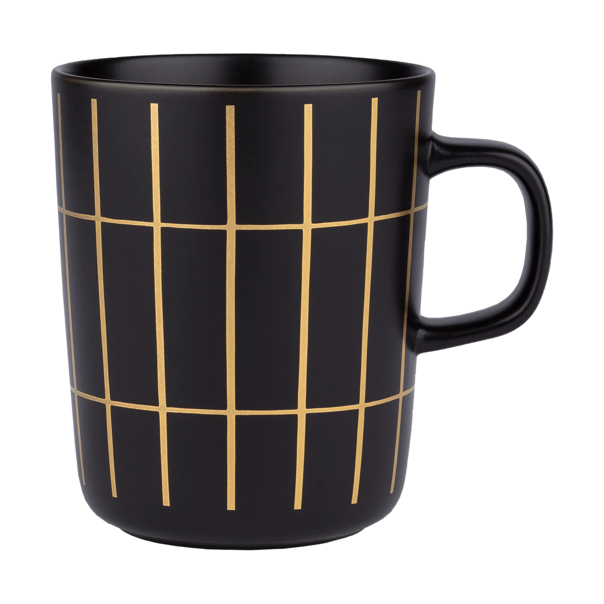Tiiliskivi metal kopp 25 cl, Black-gold Marimekko