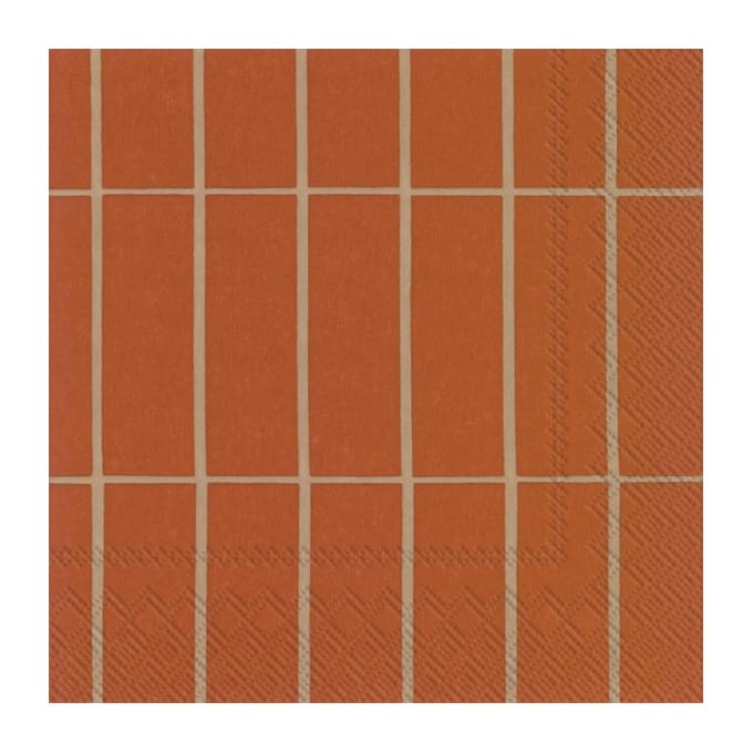 Tiiliskivi Raita servietter 20-pk, Copper linen Marimekko