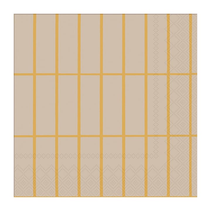 Tiiliskivi servietter 33 x 33 cm 20-pakning - Linen-gold - Marimekko