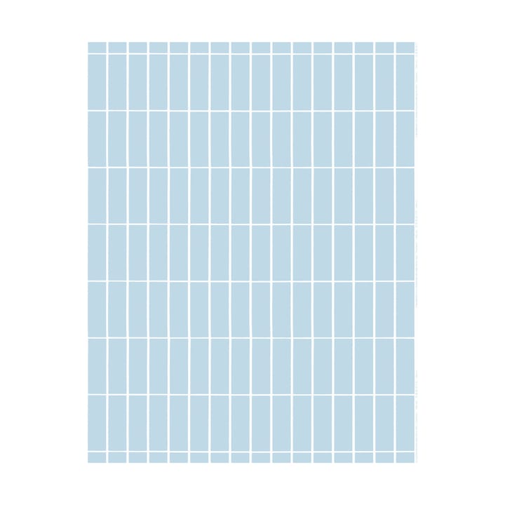 Tiiliskivi stoff, Light blue-white Marimekko