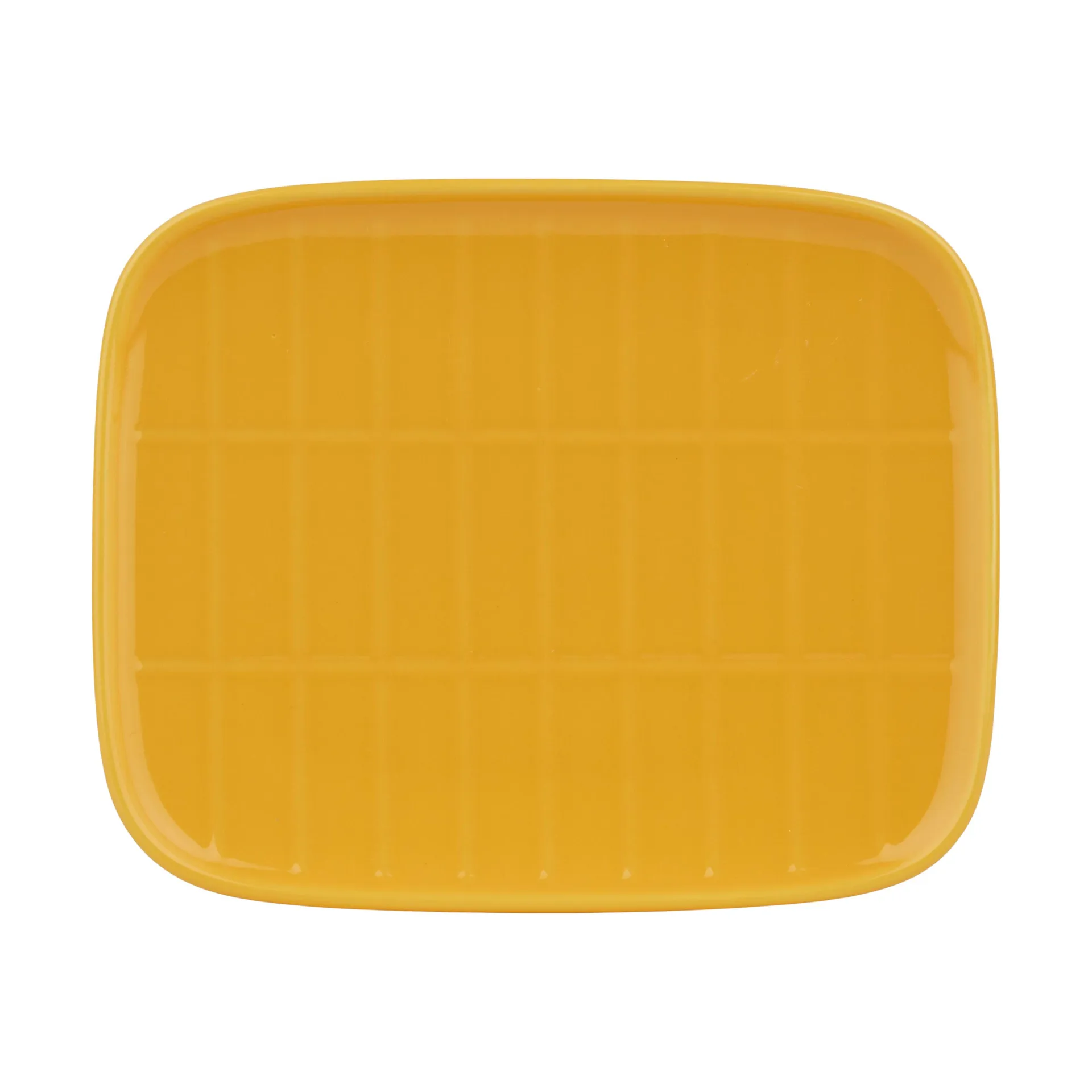 Tiiliskivi tallerken 12 x 15 cm, Gul Marimekko