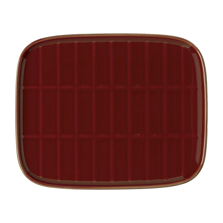 Tiiliskivi tallerken 12 x 15 cm - Rød - Marimekko