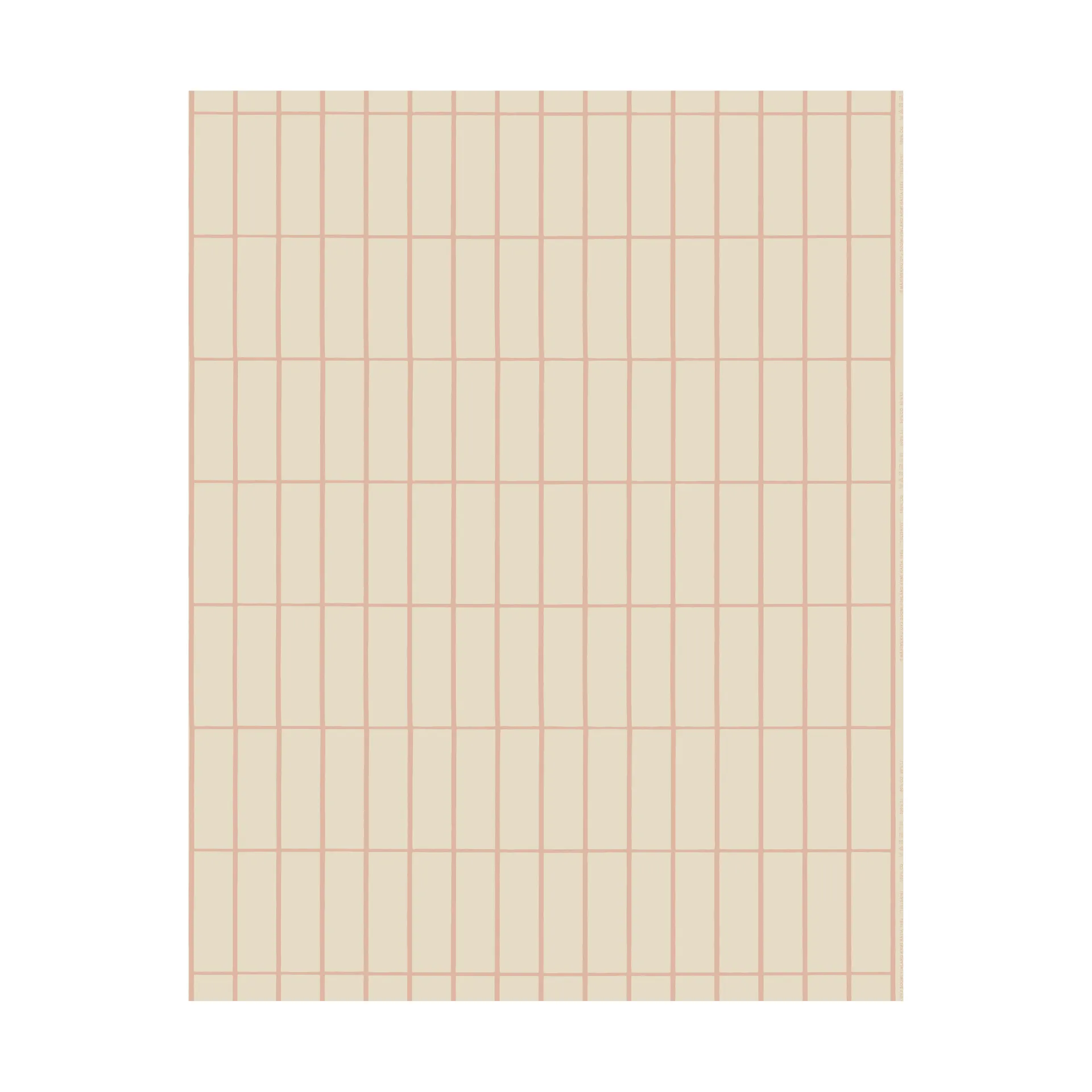 Tiiliskivi tekstil bomull-lin, Linen-peach Marimekko