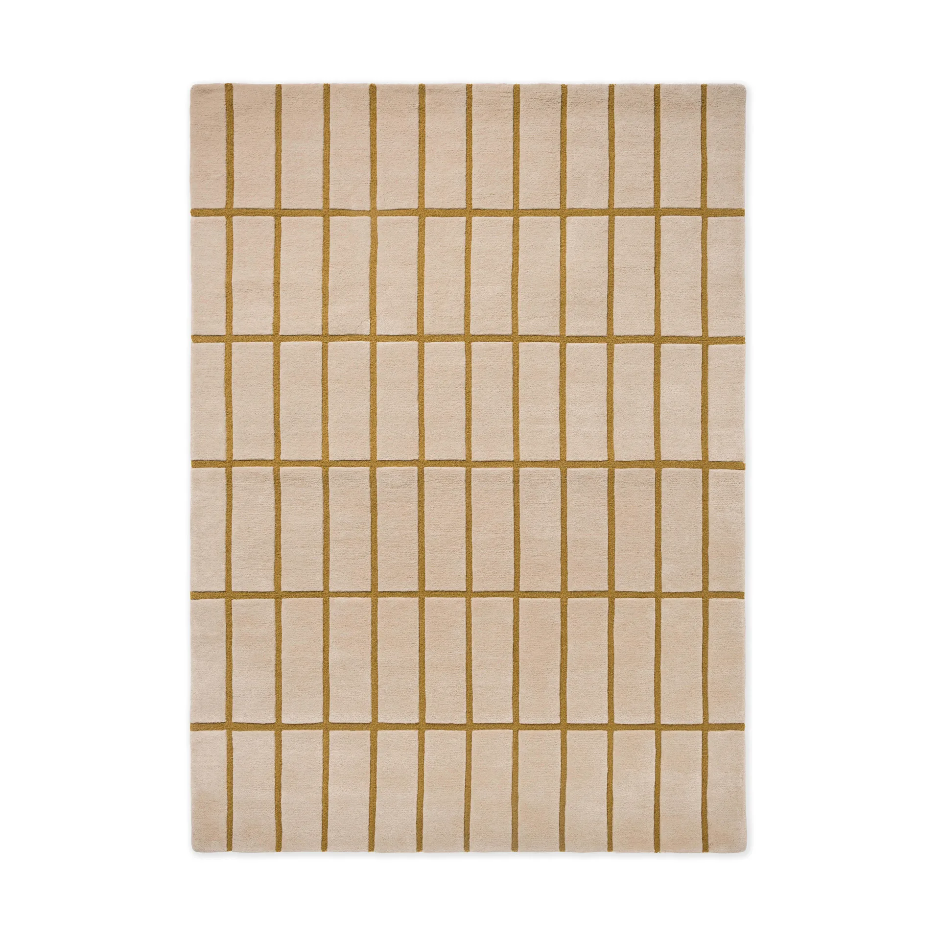 Tiiliskivi ullteppe, Bronze Yellow, 140x200 cm Marimekko