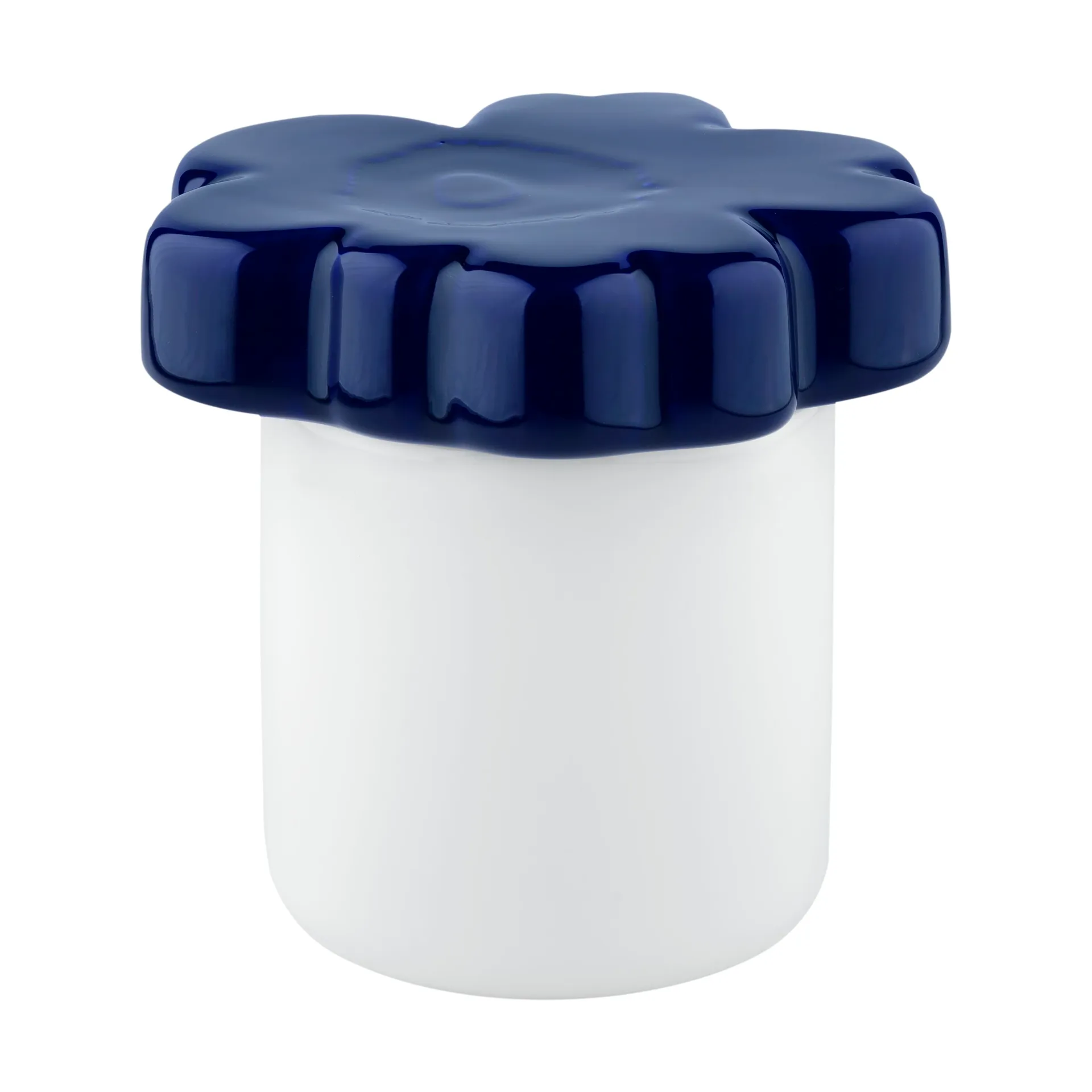 Unikko 60-årsjubileum boks Ø6,5x15,5 cm, White-d. blue Marimekko