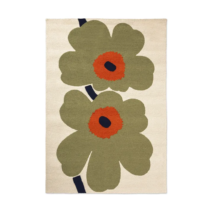 Unikko anniversary teppe outdoor - Dusty green, 160x230 cm - Marimekko