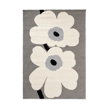 Unikko anniversary teppe outdoor - Grey, 140x200 cm - Marimekko