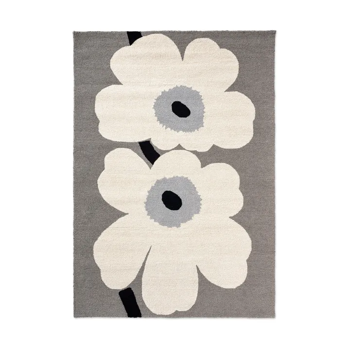 Unikko anniversary teppe outdoor - Grey, 250x350 cm - Marimekko