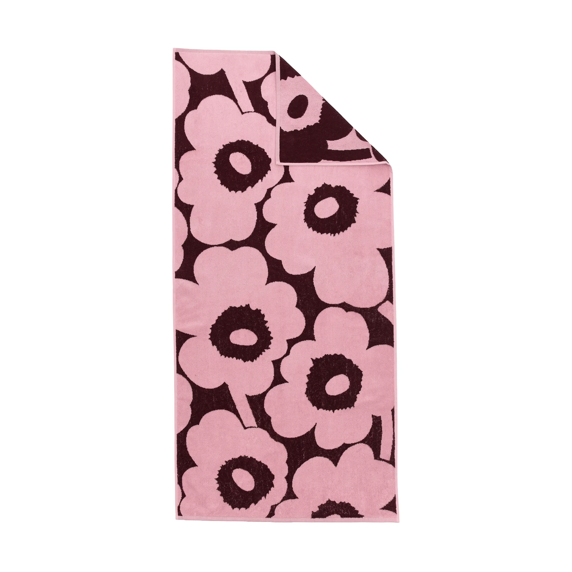 Unikko badehåndkle 70x150 cm, Plomme-rosa Marimekko