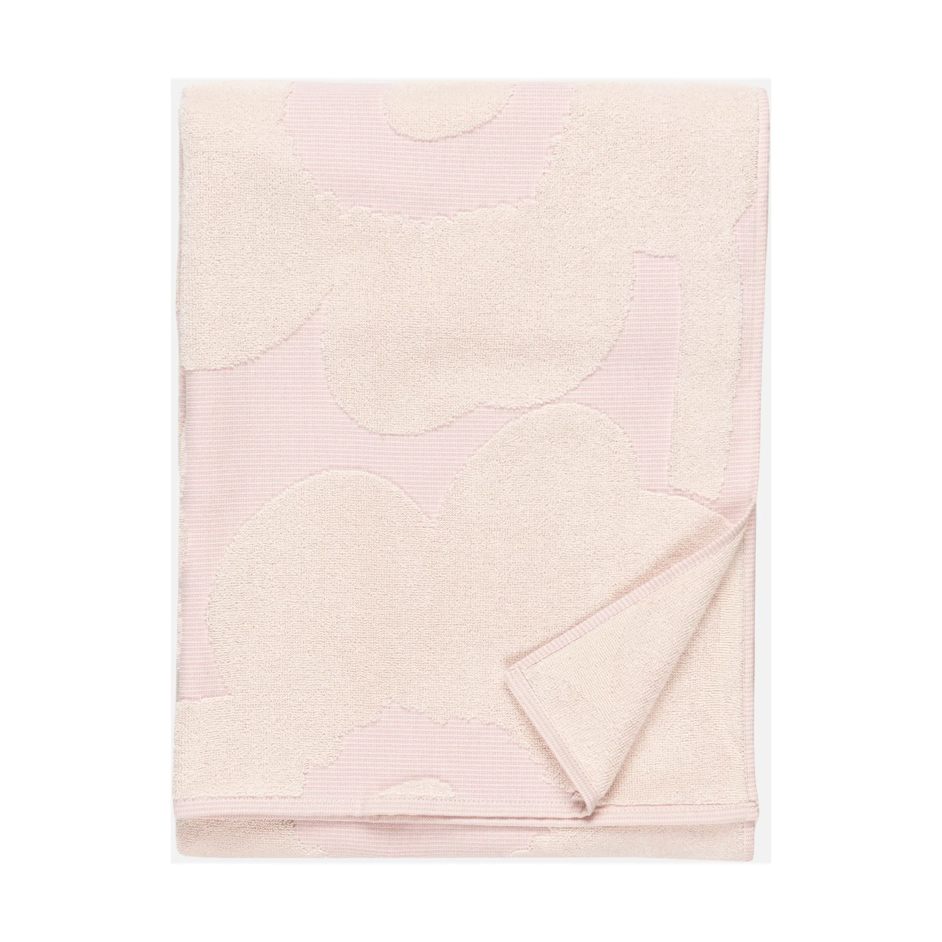 Unikko badehåndkle 70x150 cm, White-light pink Marimekko