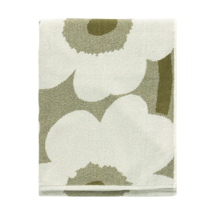 Unikko badelaken 70x150 cm - Green umber-cream - Marimekko