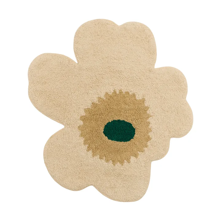 Unikko baderomsmatte 73x74 cm - Hay-sand-emerald - Marimekko