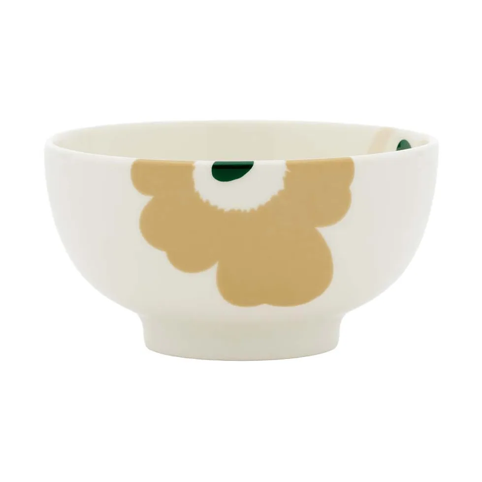 Unikko bolle 3 dl, Beige-white-light sand-dark green Marimekko