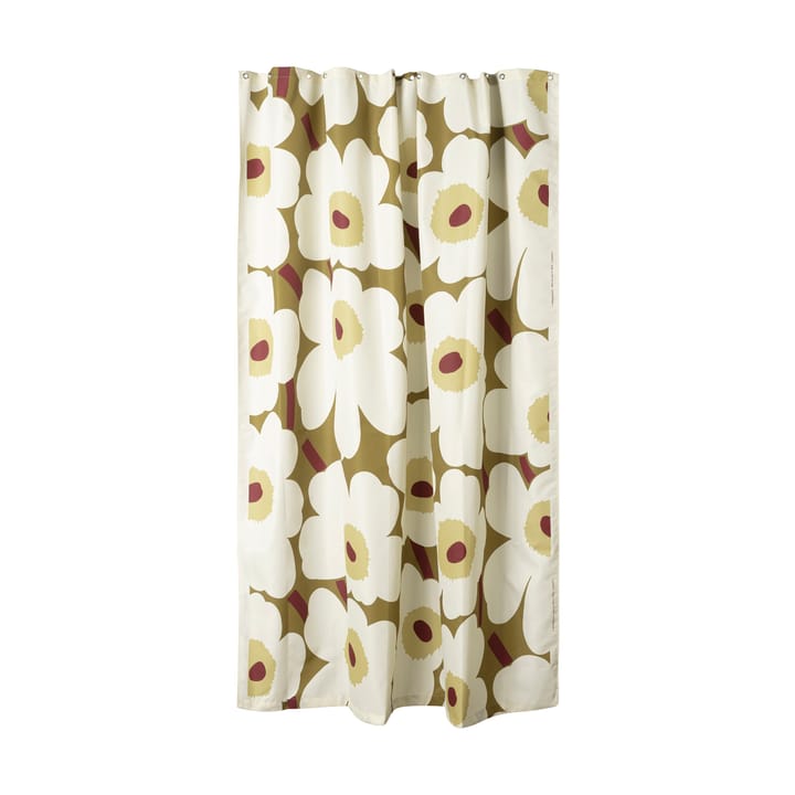 Unikko dusjforheng - Green umber-cream - Marimekko