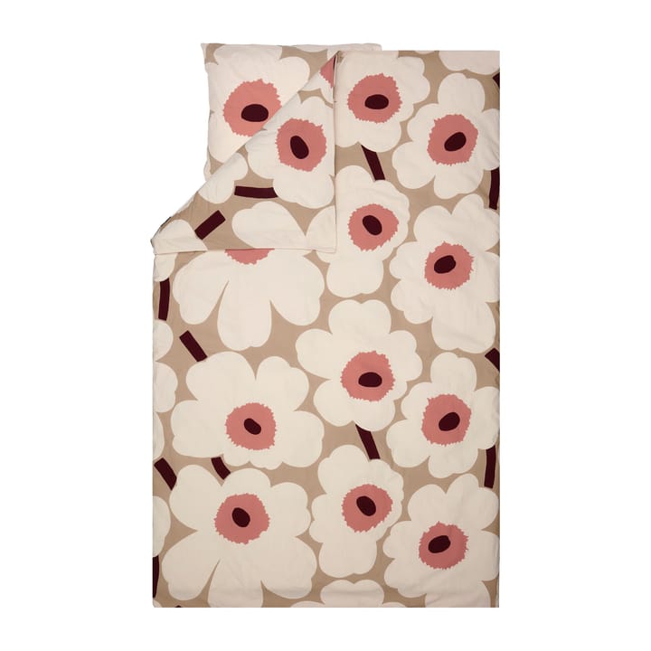 Unikko dynetrekk 150x210 cm - beige-cotton-rose - Marimekko