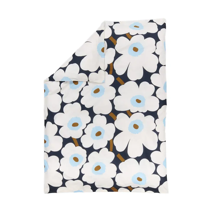 Unikko dynetrekk 150x210 cm - Blueberry-off white-cold blue - Marimekko
