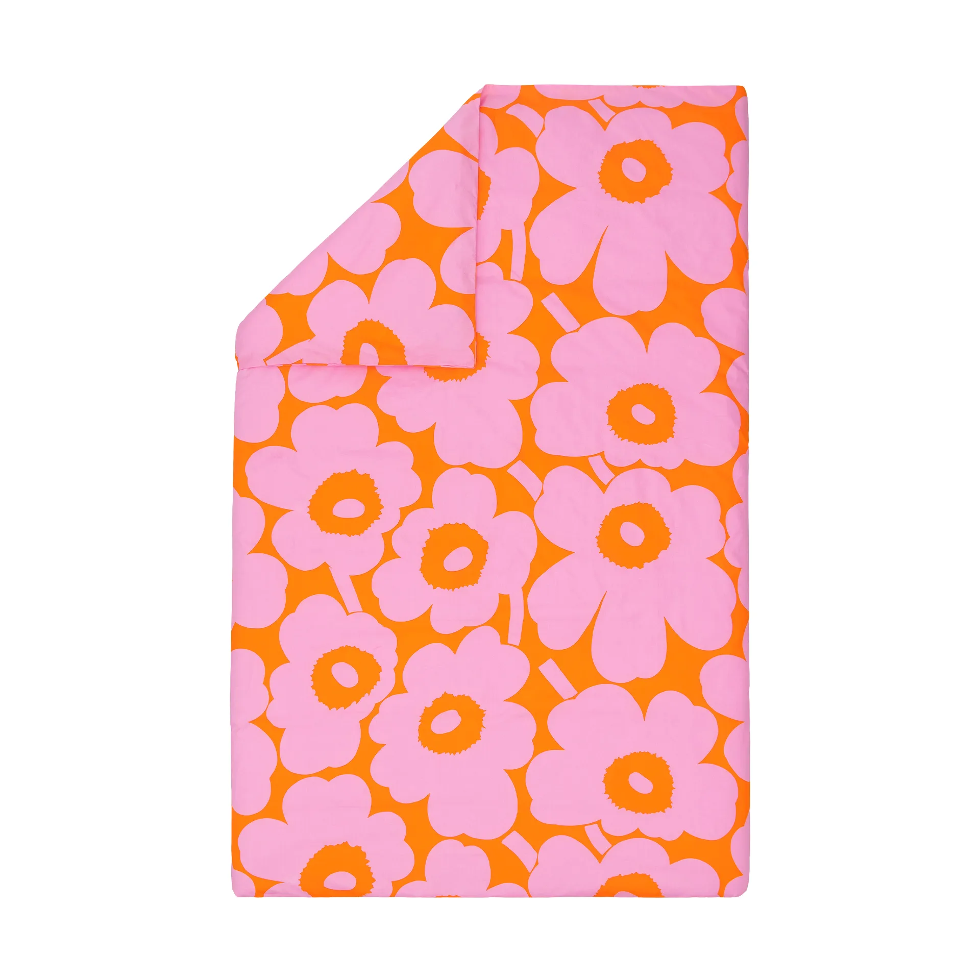 Unikko dynetrekk 150x210 cm, Orange-pink Marimekko