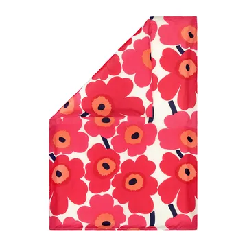 Unikko dynetrekk 150x210 cm - rød-hvit - Marimekko