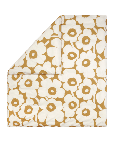 Unikko dynetrekk 210x210 cm, Hvit-beige Marimekko