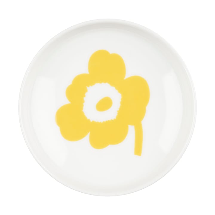 Unikko fat Ø8,5 cm - White-spring yellow - Marimekko