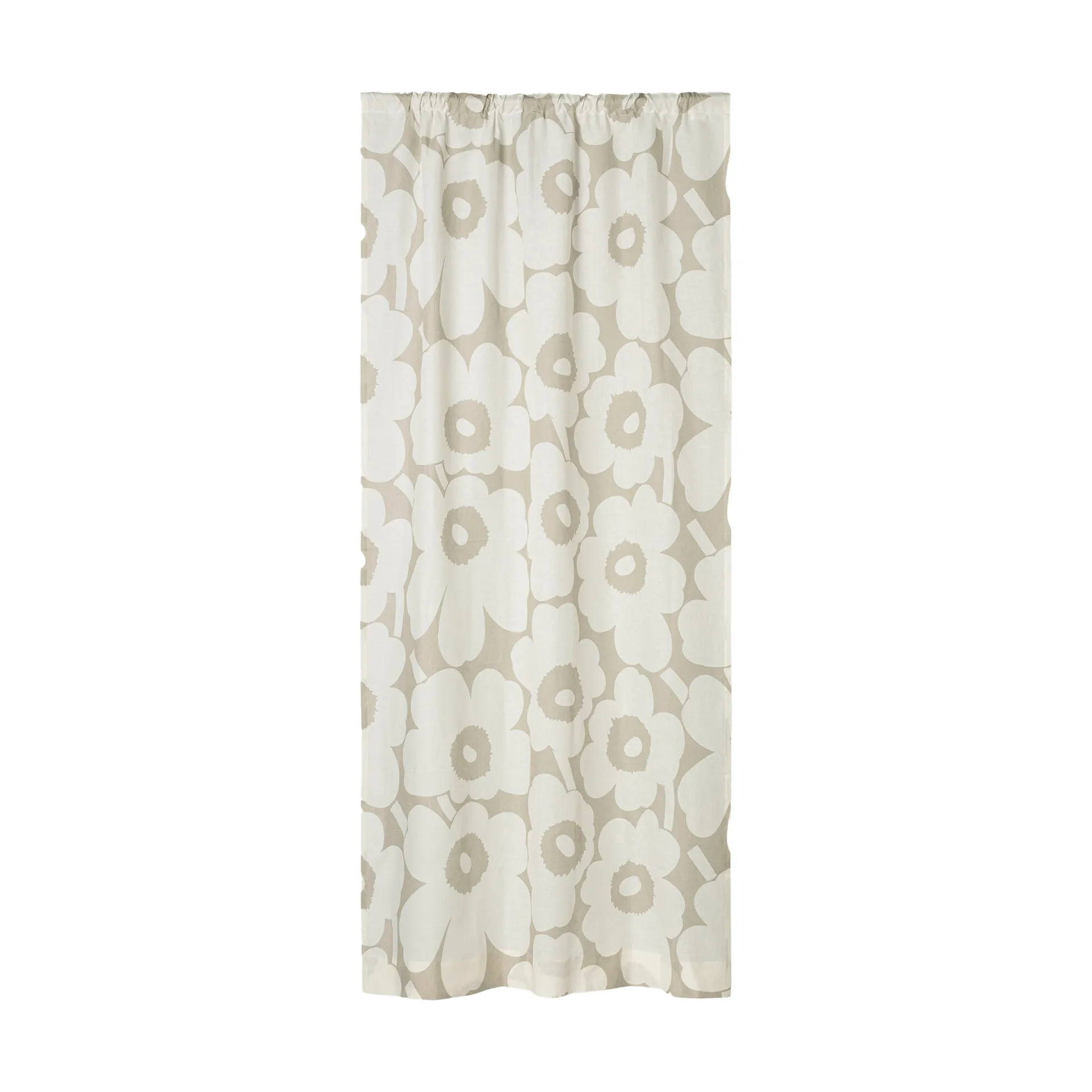 Unikko gardinlengde 135x250 cm, Light grey- off white Marimekko