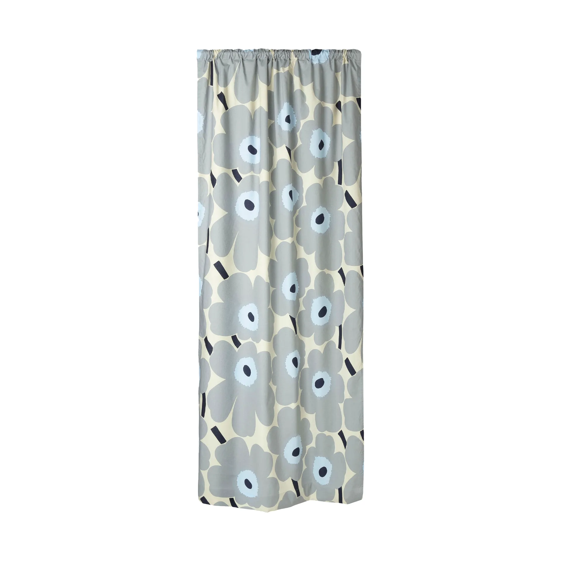 Unikko gardinlengde 135x250 cm, Sand-grey-light grey-dark blue Marimekko