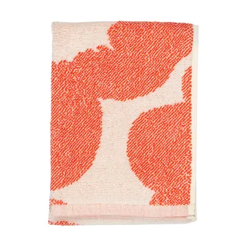 Unikko gjestehåndkle 32x50 cm - Off white-orange red - Marimekko