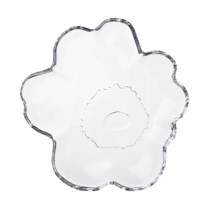 Unikko glasstallerken Ø13 cm - Clear - Marimekko